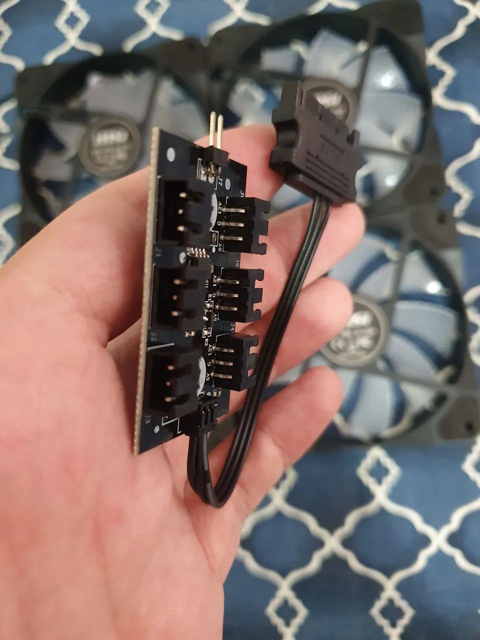 4 Fan Rainbow 120mm MSI com controladora (ZERADO)  - Foto 4