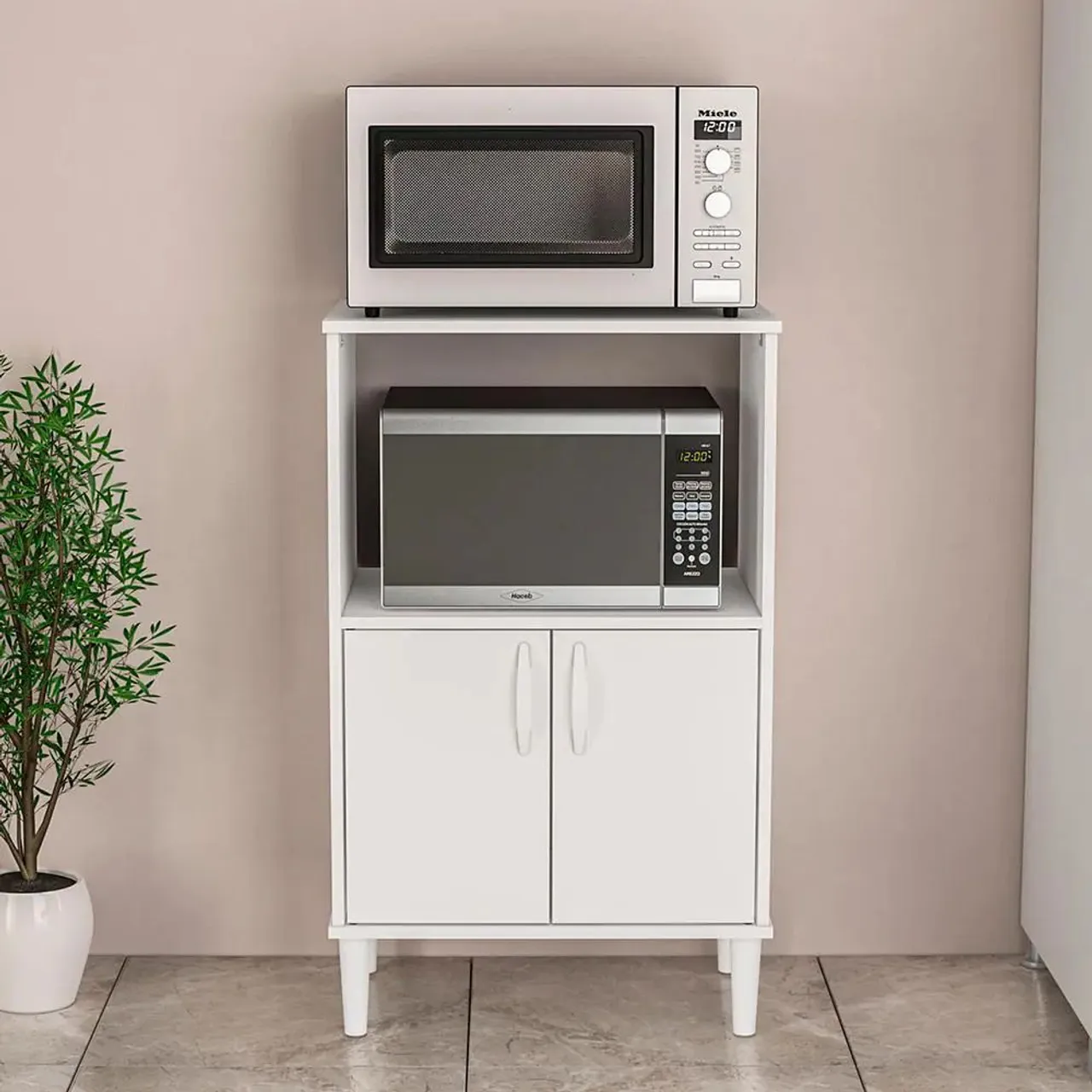 Armário para microondas/forno 2 portas