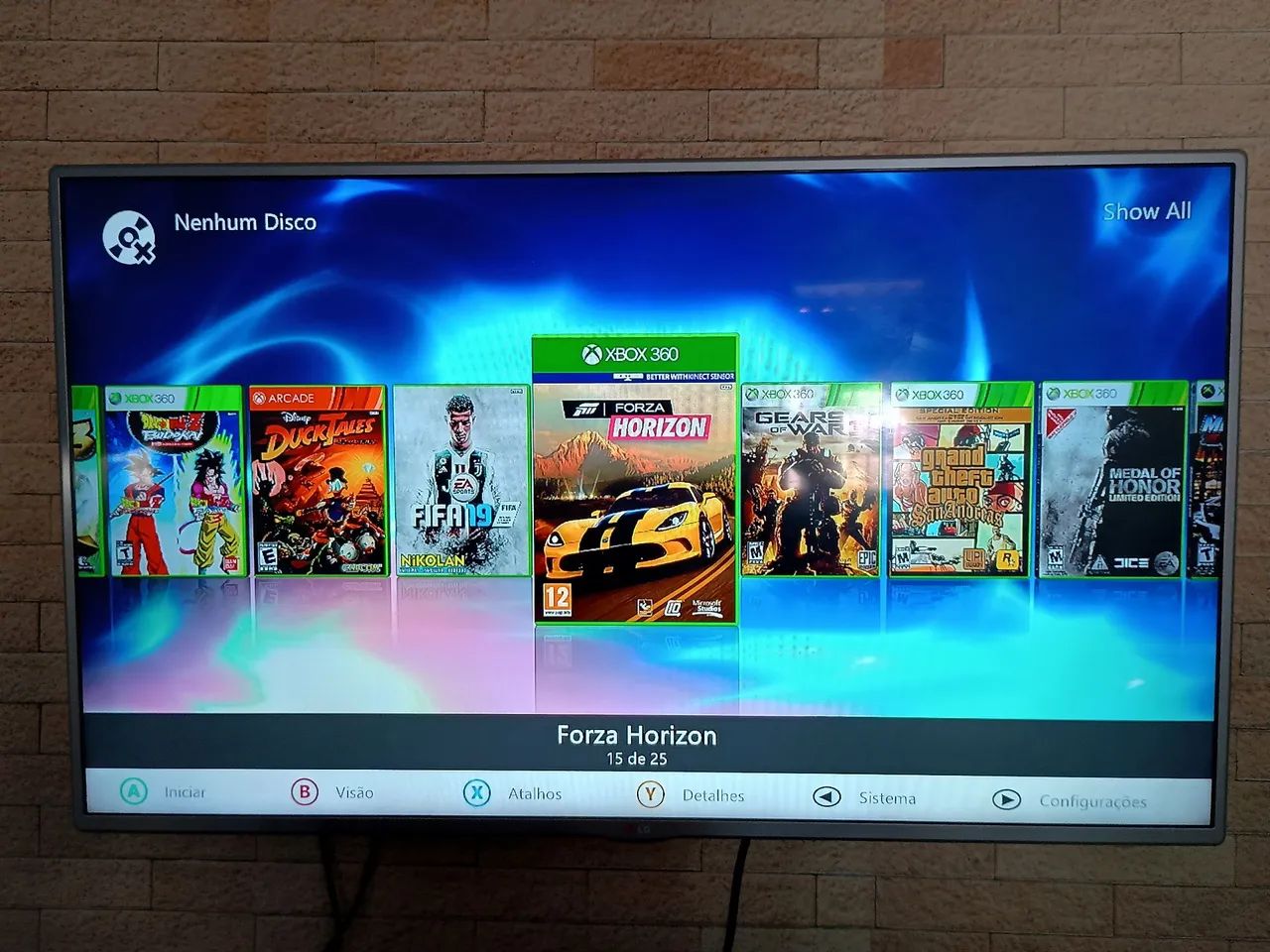 Xbox 360 com controle todos acessórios  - Foto 3