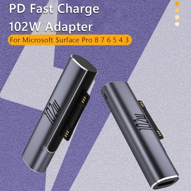 Adaptador USB-C para fonte de carregamento Microsoft Surface
