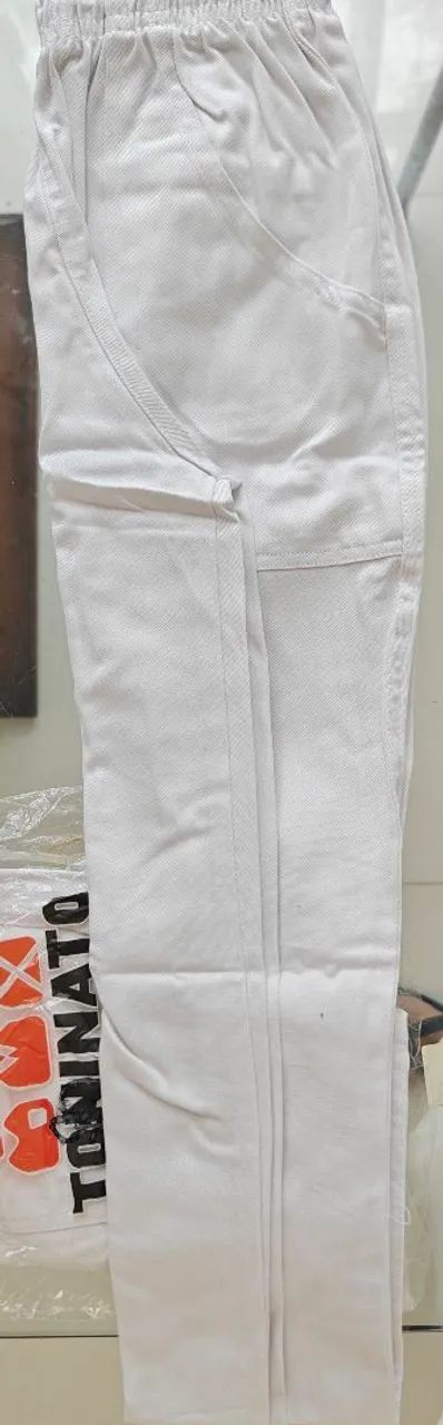 Calças Uniforme Brim Algodão Branco Novo. - Foto 2