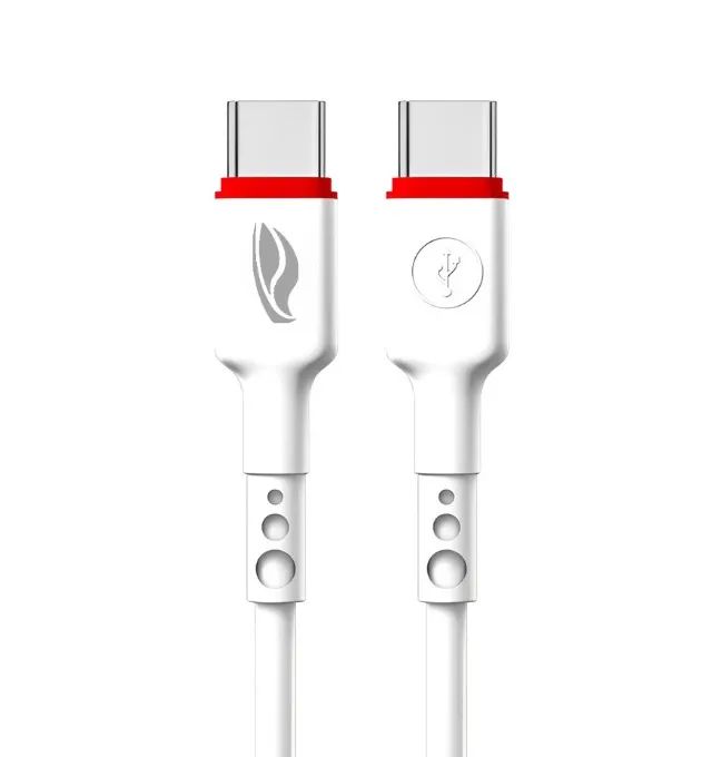 Cabo Cel C3Tech USB-C para USB-C 1M 3A CB-P100WH - WZetta