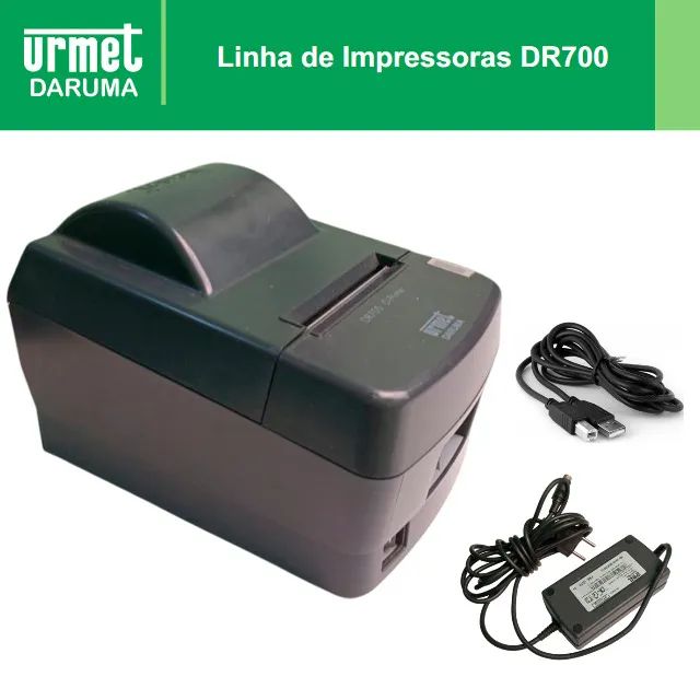 Impressora térmica Daruma DR700 tem impressão térmica direta, é não fiscal sem guilhotina 