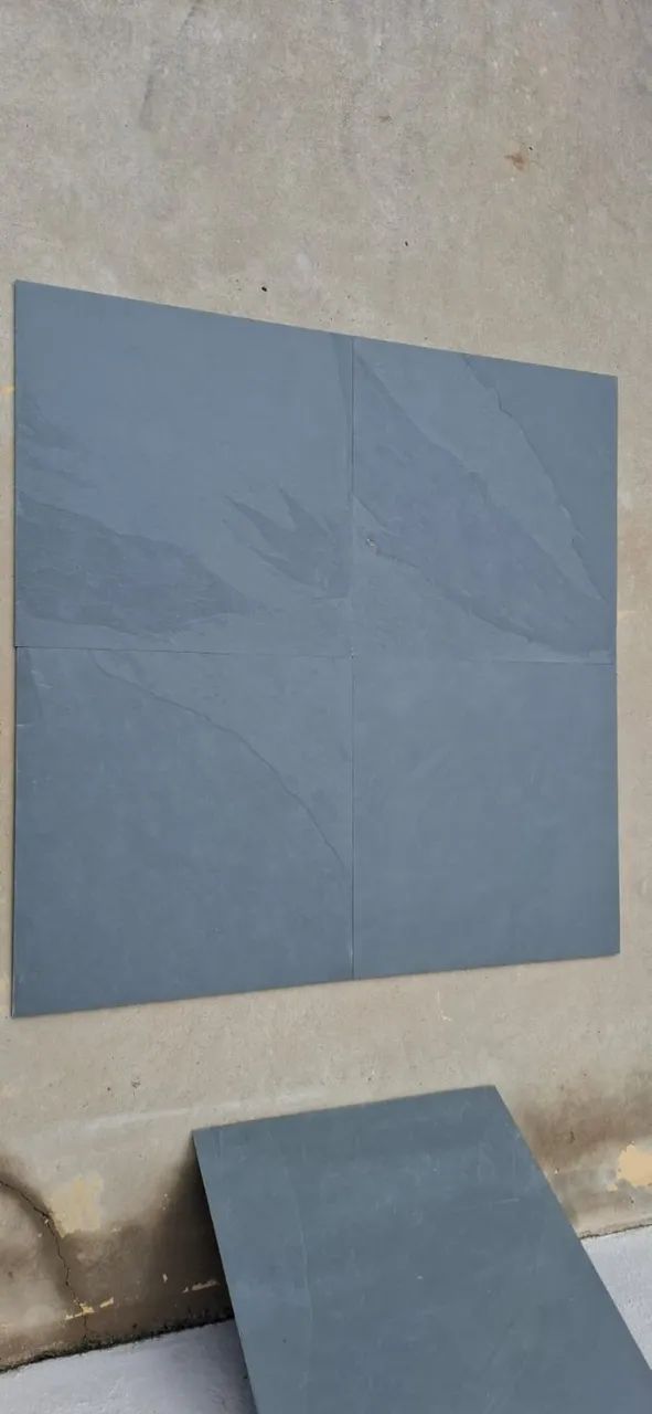 Pedra Natural Ardósia Cinza 49x49 - Piso De Pedra Natural - Foto 4