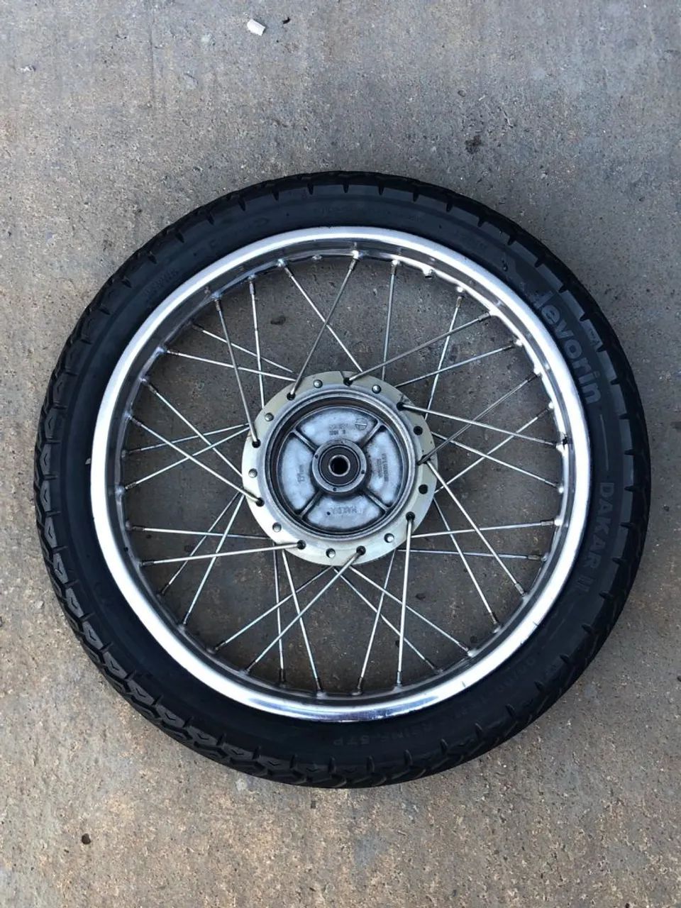 Roda Traseira Completa Com Pneu Levorin Dakar II - Aro 18