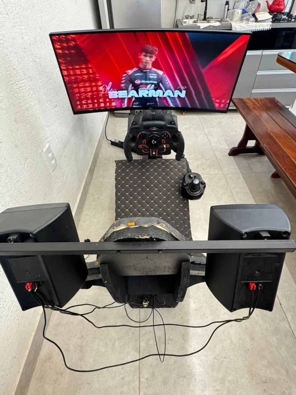 Cockpit Completo Automobilismo Virtual Simulador de Corrida F1 - Foto 4