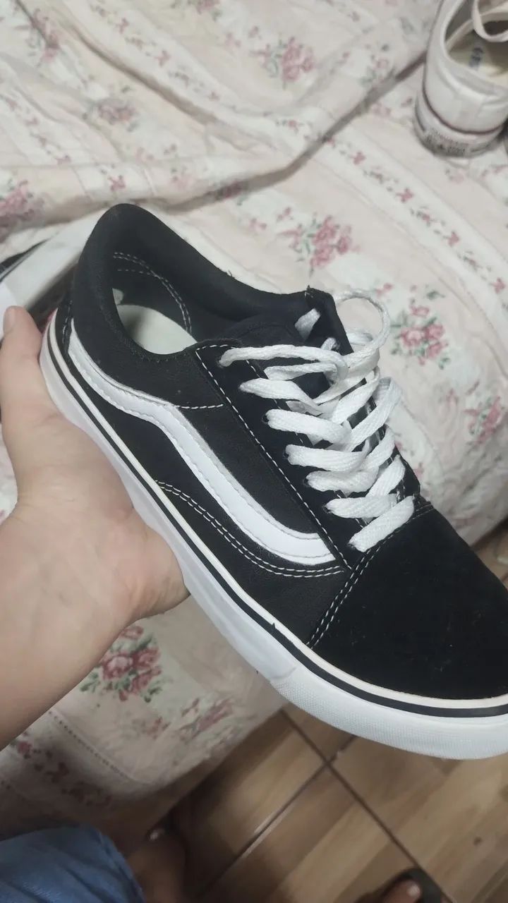Tênis Vans Old Skool - Preto e Branco - Foto 2