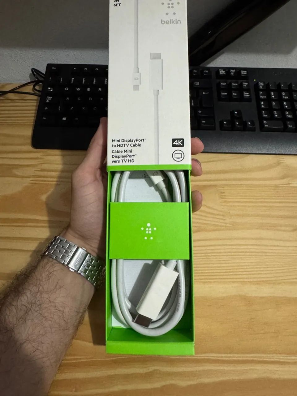 Cabo Mini DisplayPort para HDTV Belkin 4K 2M - Foto 2