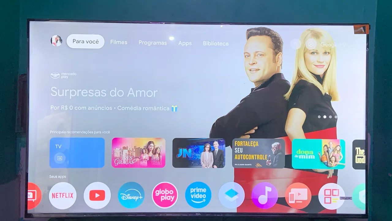 TV SMART TCL 50 POLEGADAS 4K BORDA INFINITA NO PLÁSTICO  - Foto 5