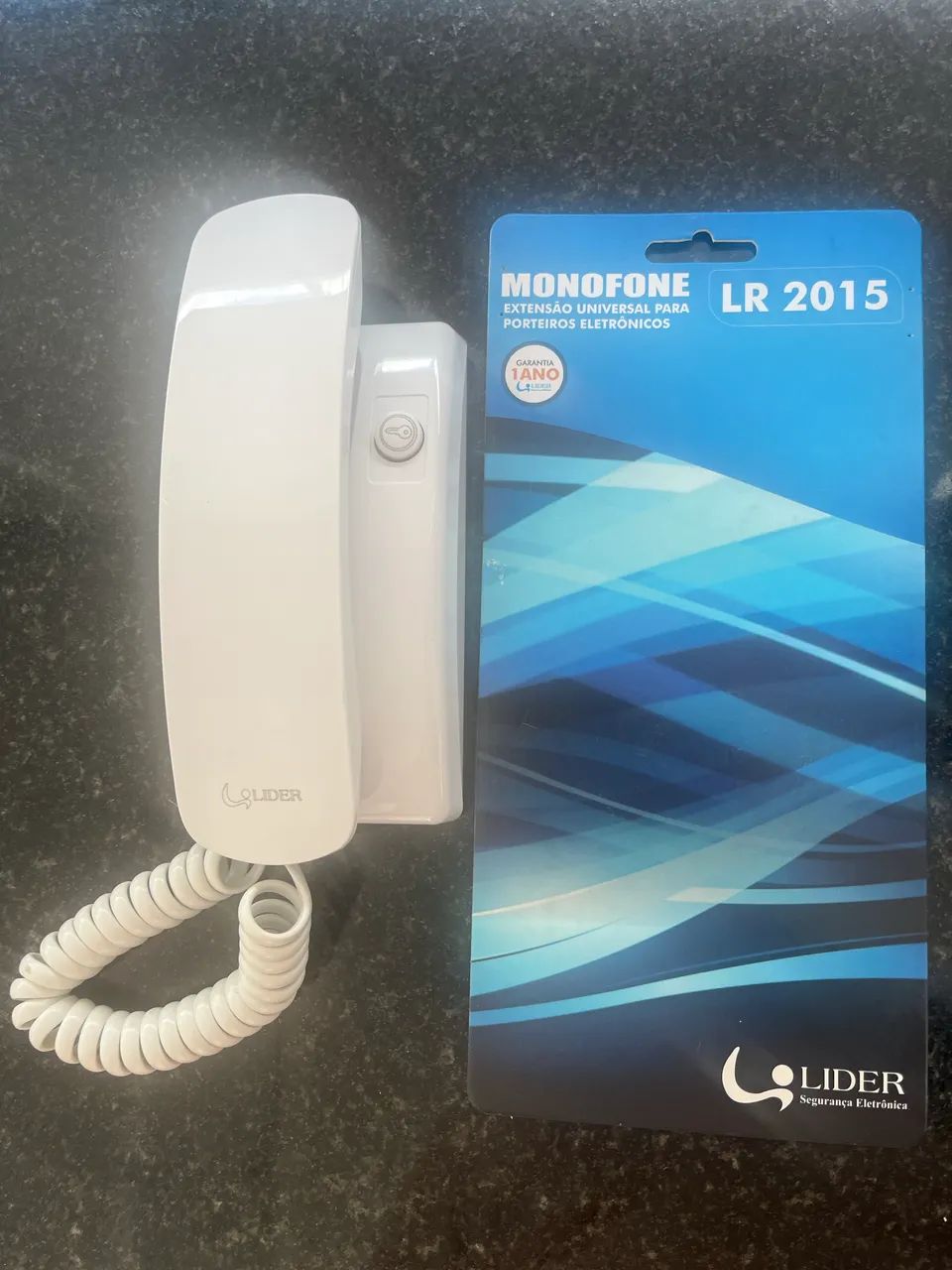 Monofone Universal Lr2015 Branco Para Interfone Lider
