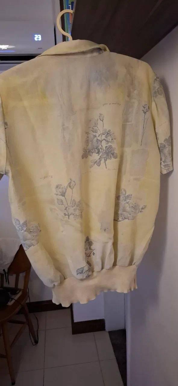 Camisa vintage amarela - Foto 2