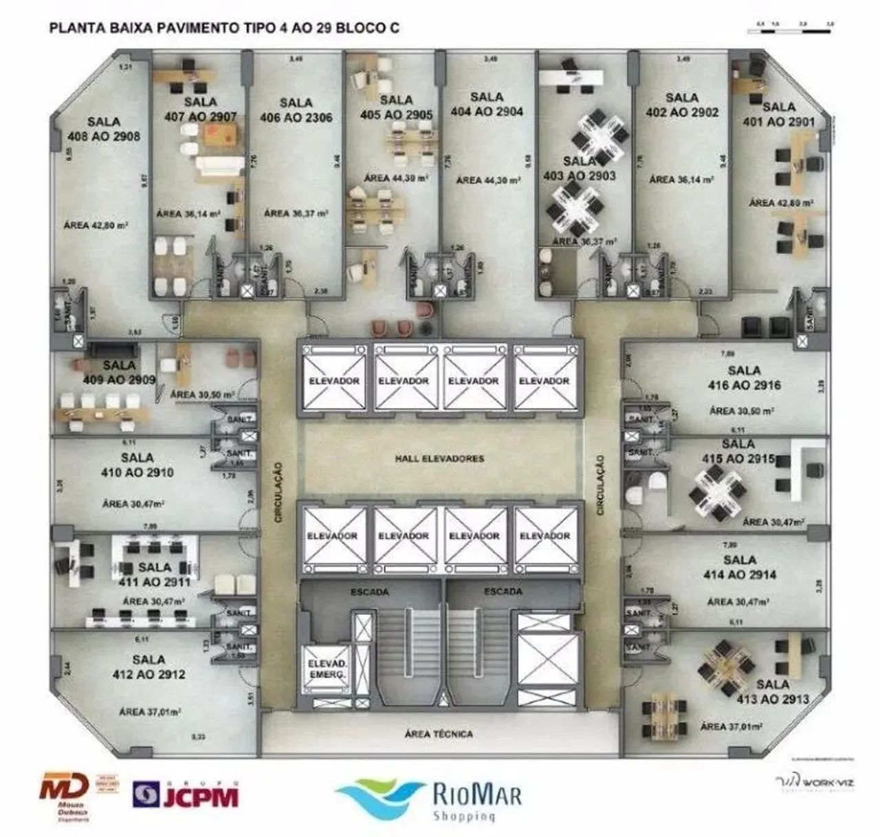 Sala comercial à venda no RioMar Trade Center - Foto 12
