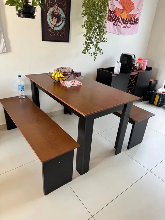 Mesa de Jantar com Bancos  - Foto 2