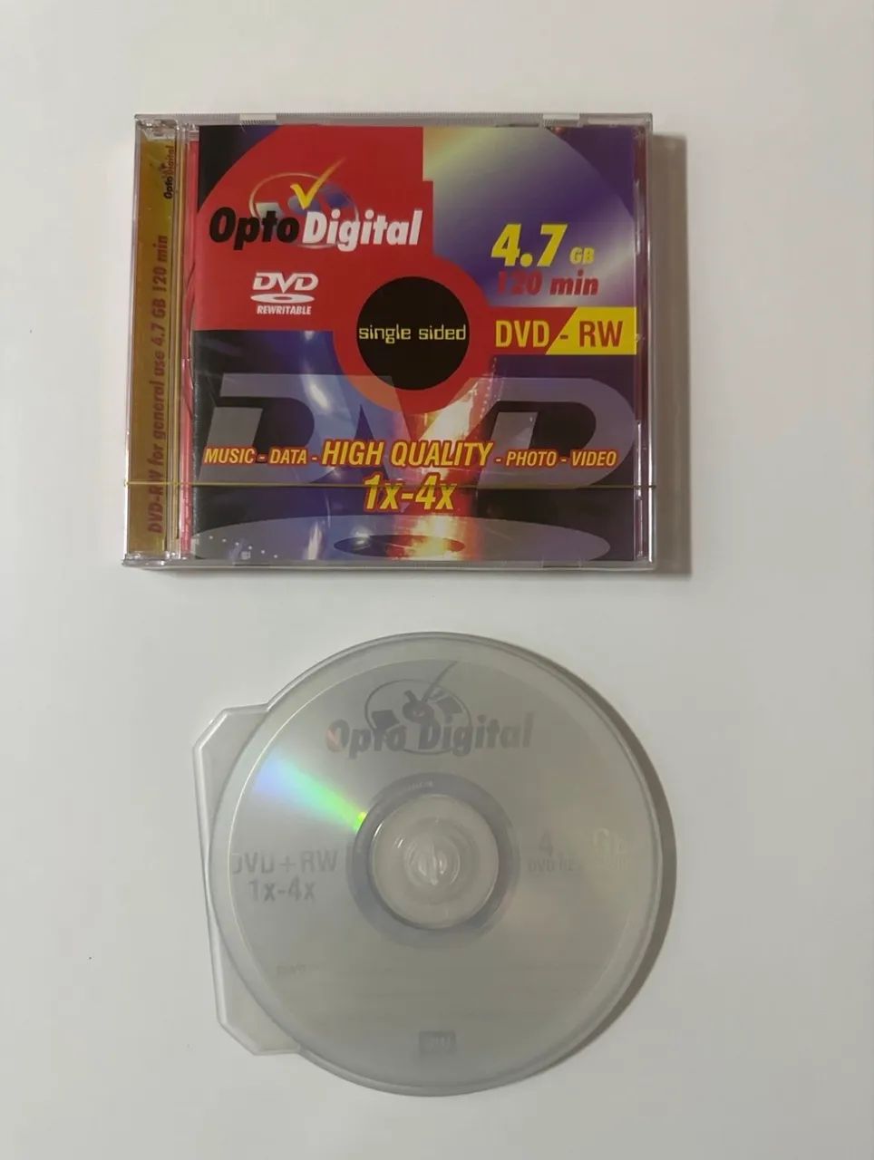 2 dvd-rw opto digital + dvd-r emtec - Foto 3