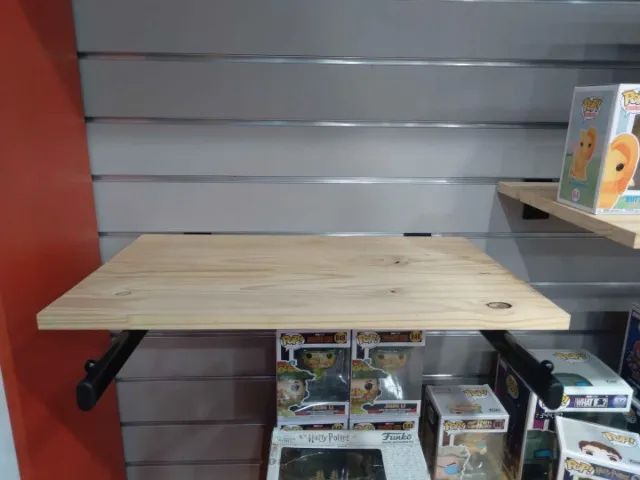 Prateleira pinus pequena em MDF / Madeira Bege 2 cm x 60 cm x 37 cm