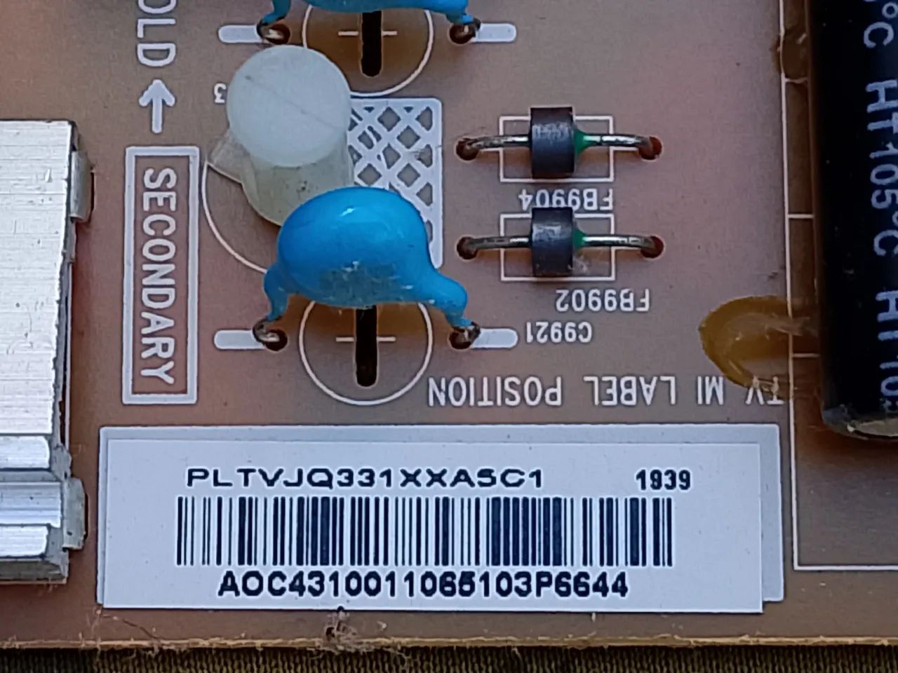 Placa fonte tv AOC 43 - Foto 5