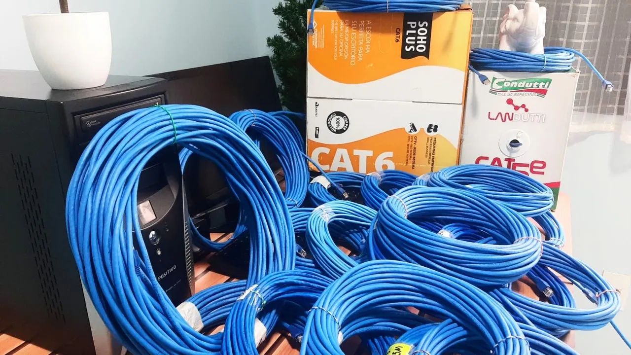 Cabo de rede CAT.6 e CAT.5e 100% cobre 5,10,15,20,25,30,40,50 METROS ENTREGA GRÁTIS  - Foto 5