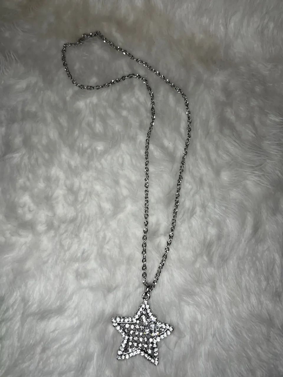 Colar Grande Estrela com Strass Delicado  - Foto 2