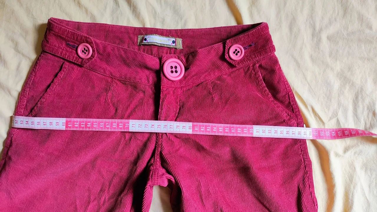 Short Checklist, de veludo cereja com detalhes - Foto 5