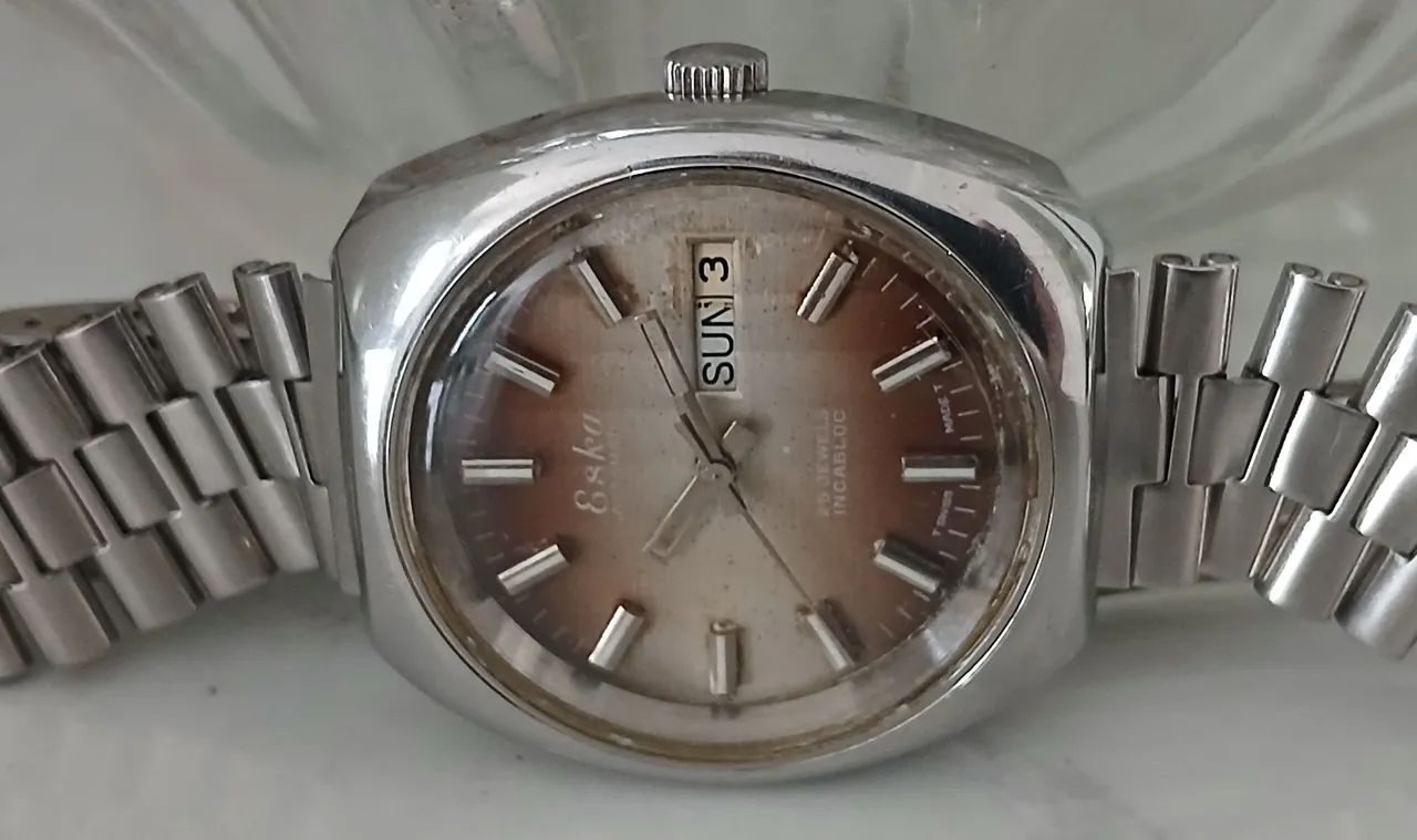 Relógio antigo suíço original ESKA SWISS MADE AUTOMÁTICO década de