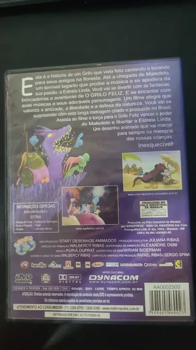 DVD O Grilo Feliz - Foto 3