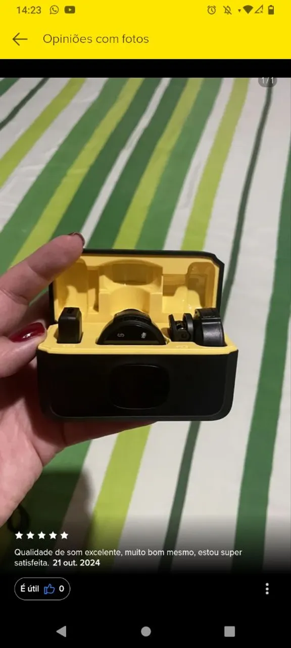 Microfone lapela sem fio da xiaomi com ótima qualidade de som
