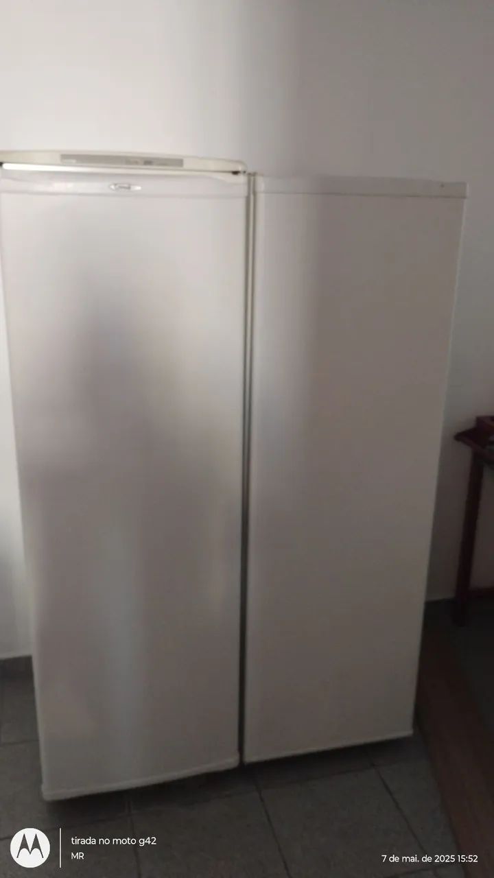 Duo  geladeira e  freezer Slim Consul 230 litros envelopados l - Foto 3