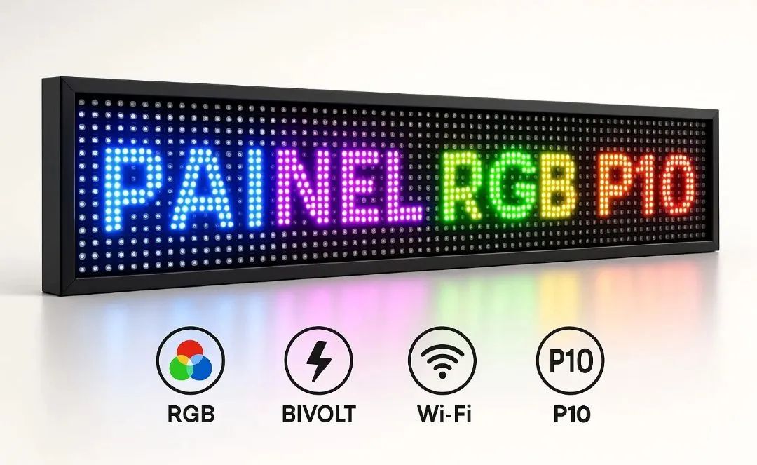 Painel 160 x 40 SL 1647 CP 10 RGB (Honestidade e Qualidade é na JK eletrônicos)