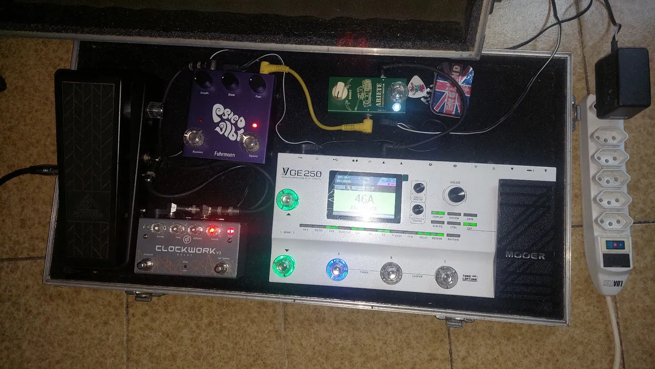 Setup Pedaleira GE 250 Mooer + Pedais para guitarra