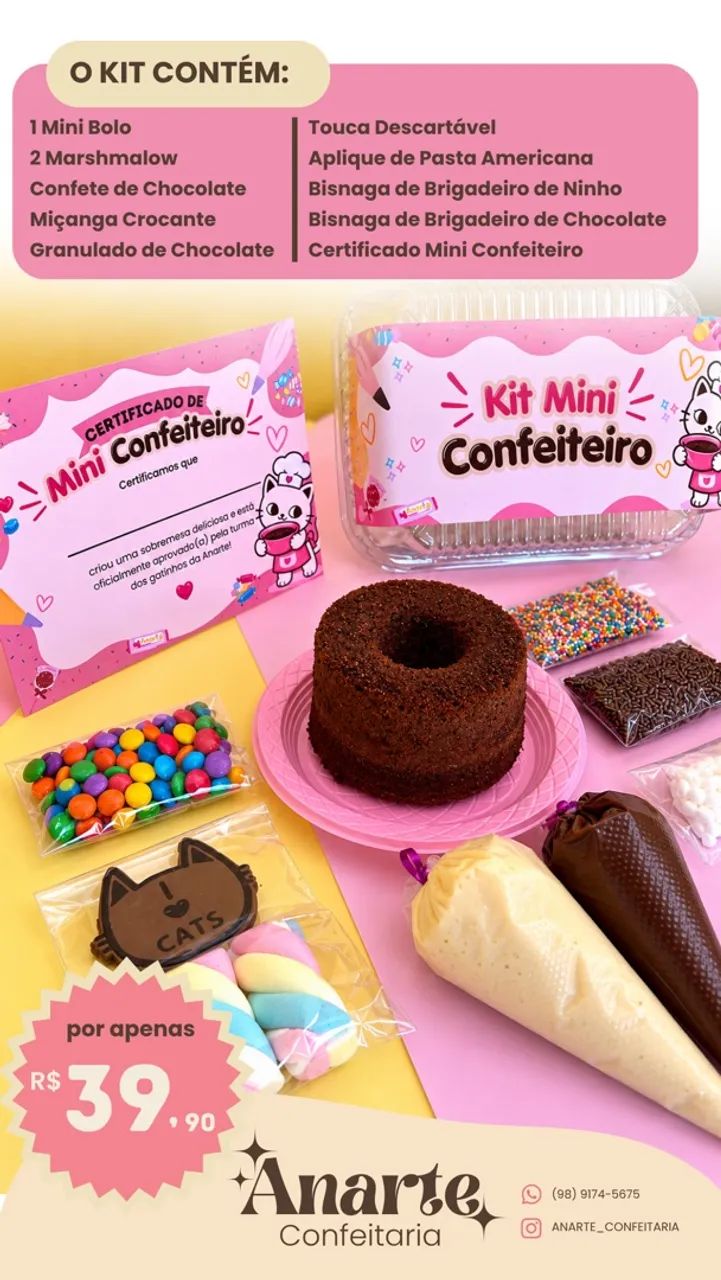 Kit Mini Confeiteiro Infantil - Especial Dia das Crianças