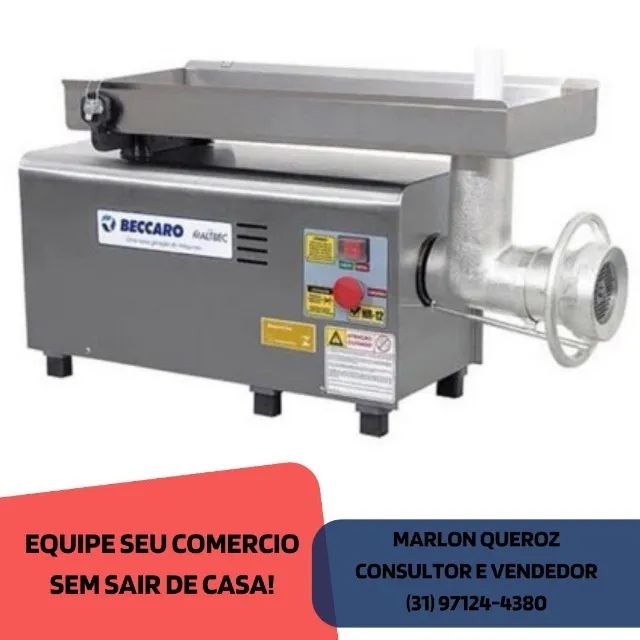 Moedor de Carne Beccaro Boca 22 Inox Novo