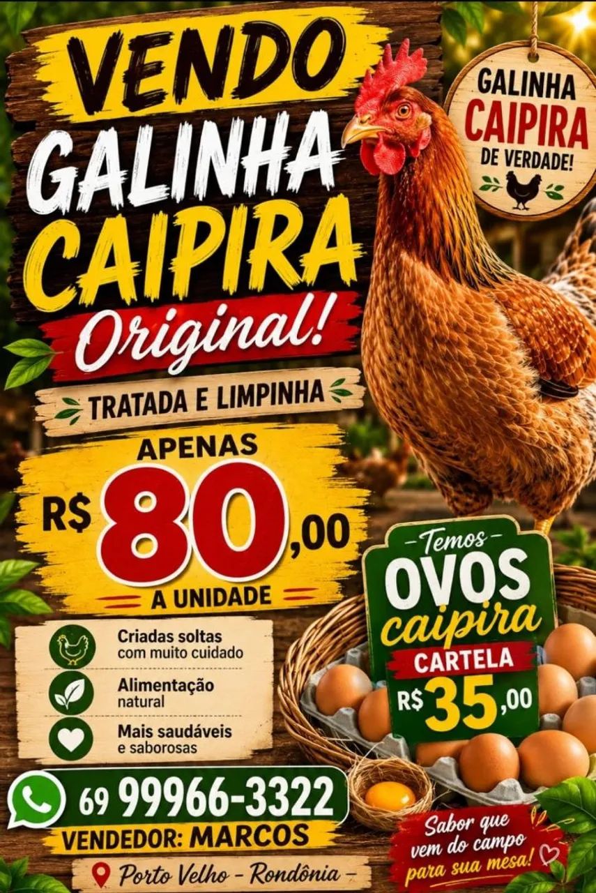 Galinha caipira - Foto 3