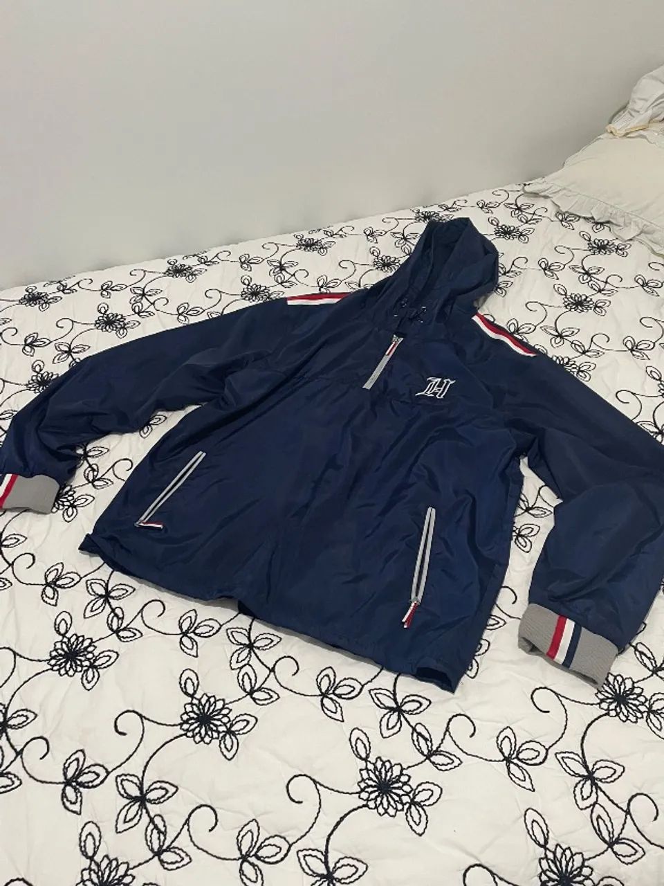 Blusa corta vento Tommy Hilfiger azul