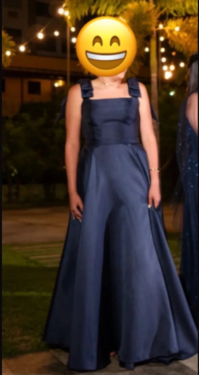 Vestido de madrinha azul marinho - Foto 2