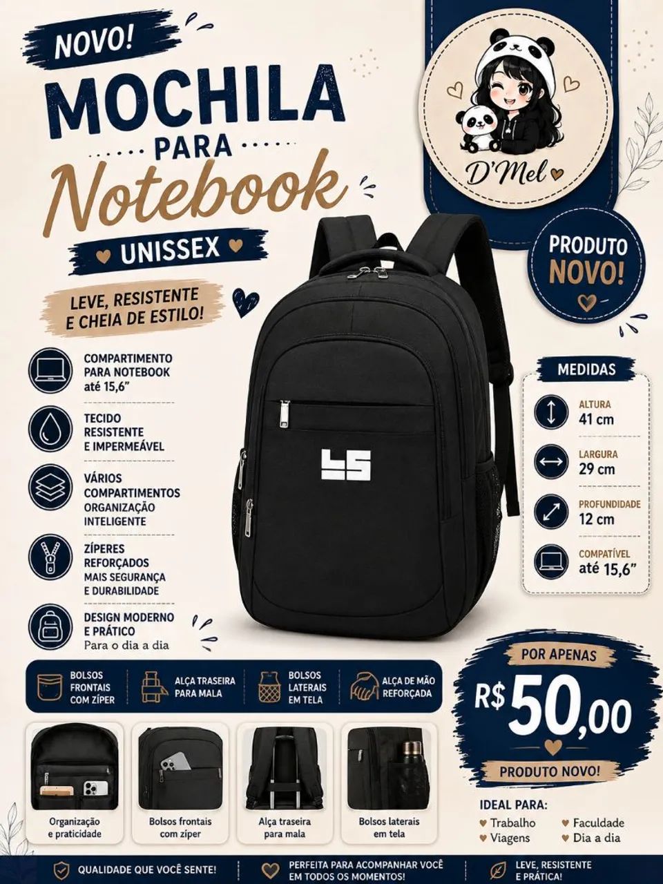 Mochila para Notebook 