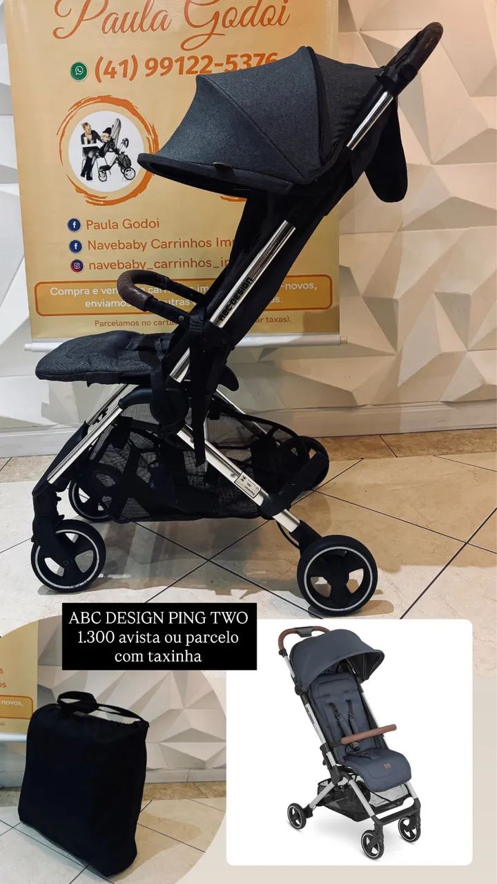 ABC design Ping two até 22kg vai no avião  - Foto 4