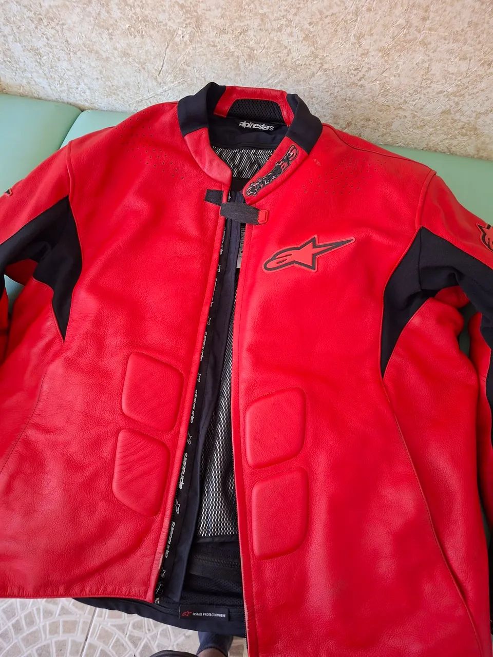 Jaqueta Alpinestars Couro Legitimo - Foto 2