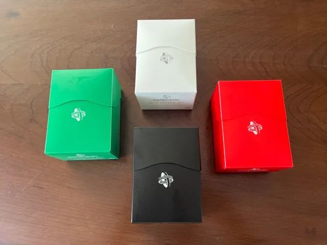 4 Deckbox 80 Gamegenic Usado em Bom Estado Completo Magic MTG Pokemon