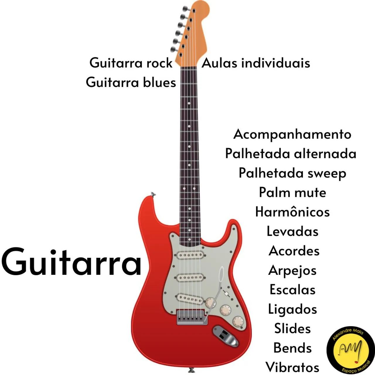 Alexandre Maia Espaço Musical - Aulas de voz e violão, guitarra, baixo e ukulele. - Foto 5