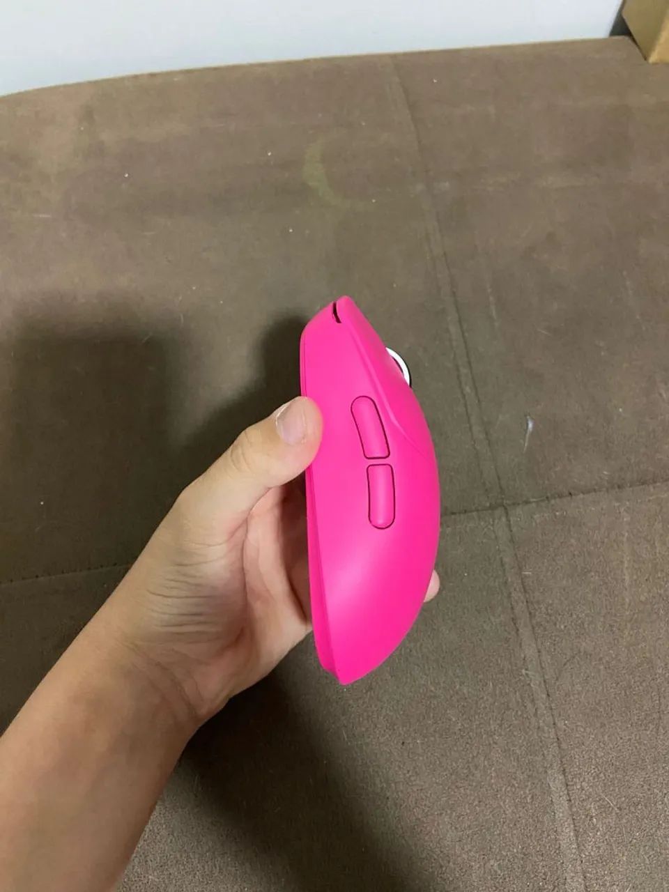 Teclado fun60 magnetico mouse delux rosa sem fio usado em estado bom - Foto 4
