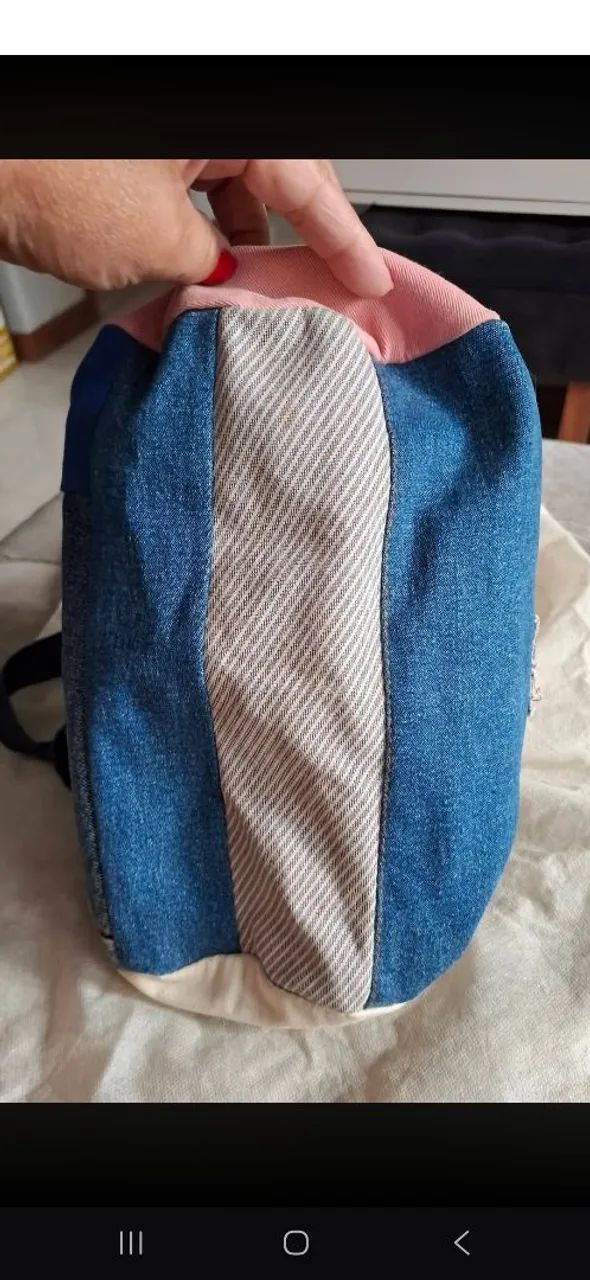 Bolsa jeans peça única  - Foto 4