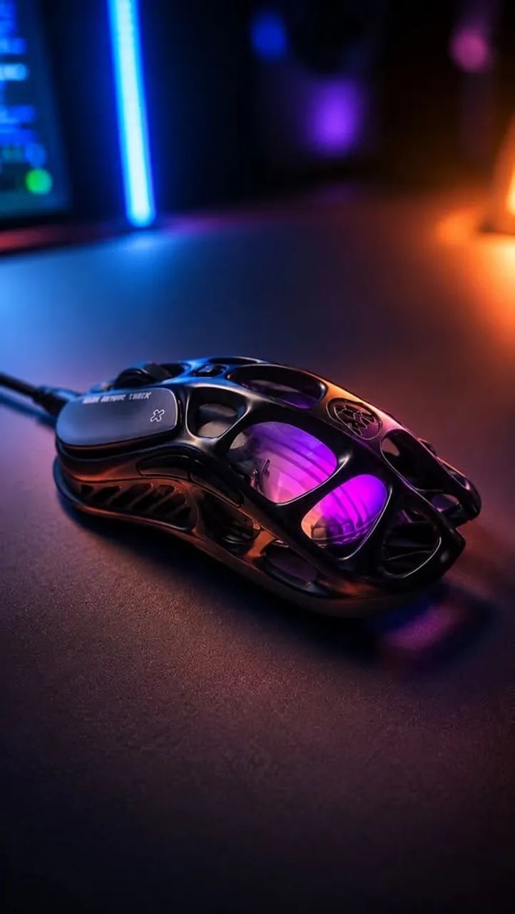Mouse GAMER profissional sem fio - Gravastar Mercury M2 - preto - Foto 4