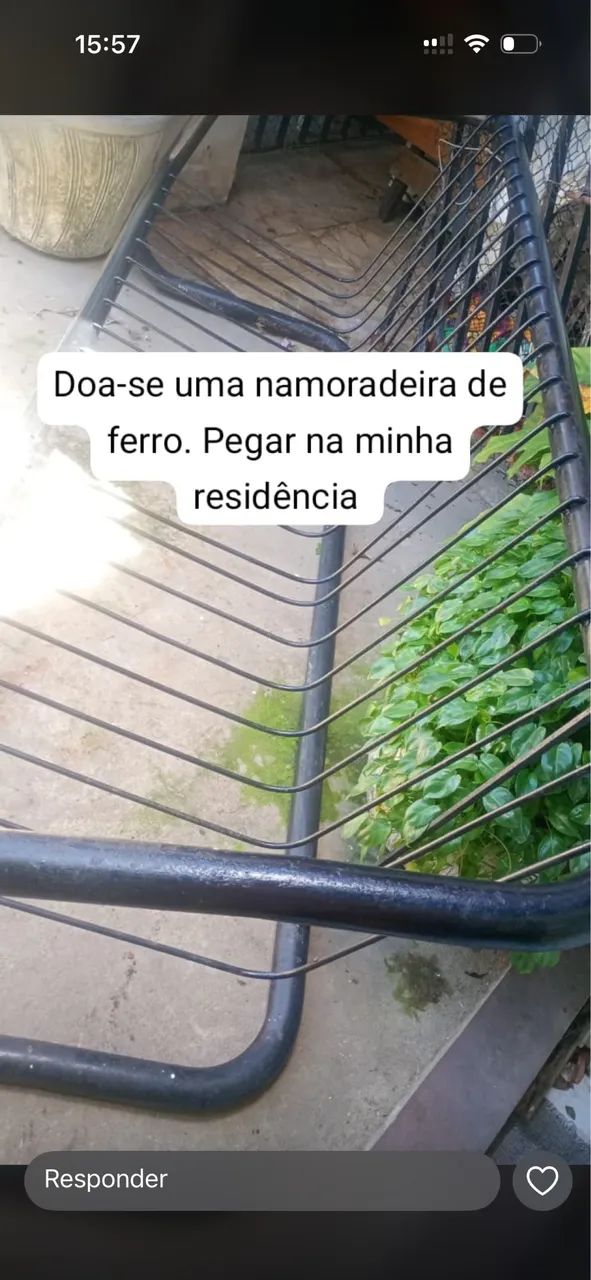 Sofá de ferro