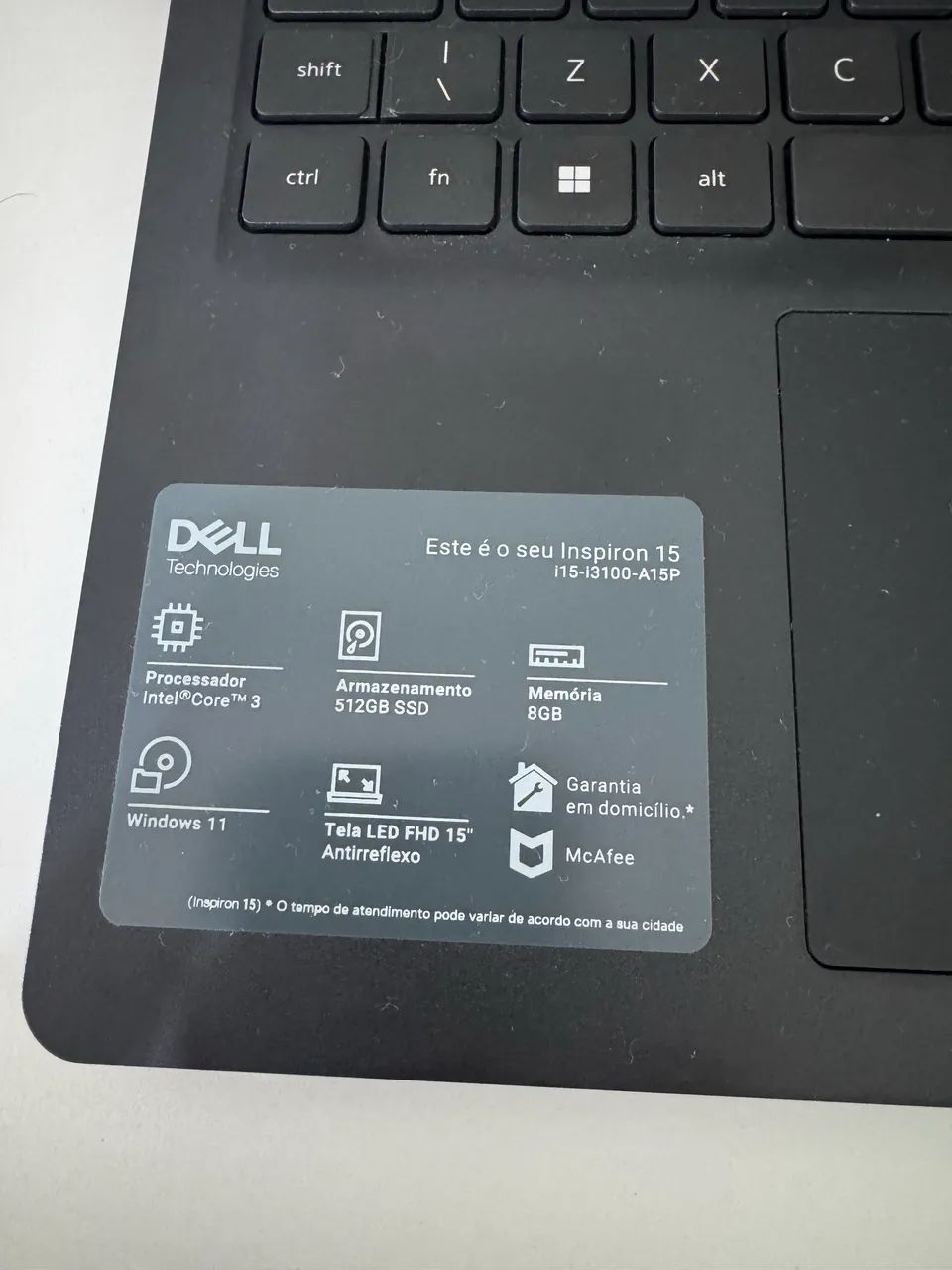 Notebook Dell Inspiron 15