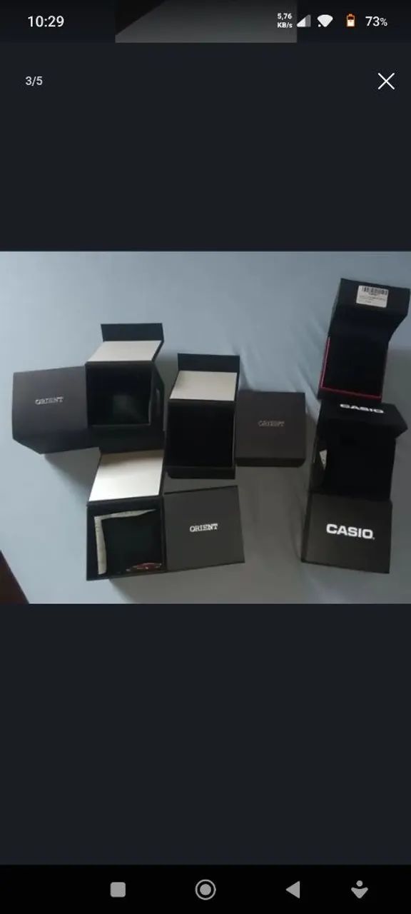Caixas vazia para relógio com almofadas originais.  - Foto 4