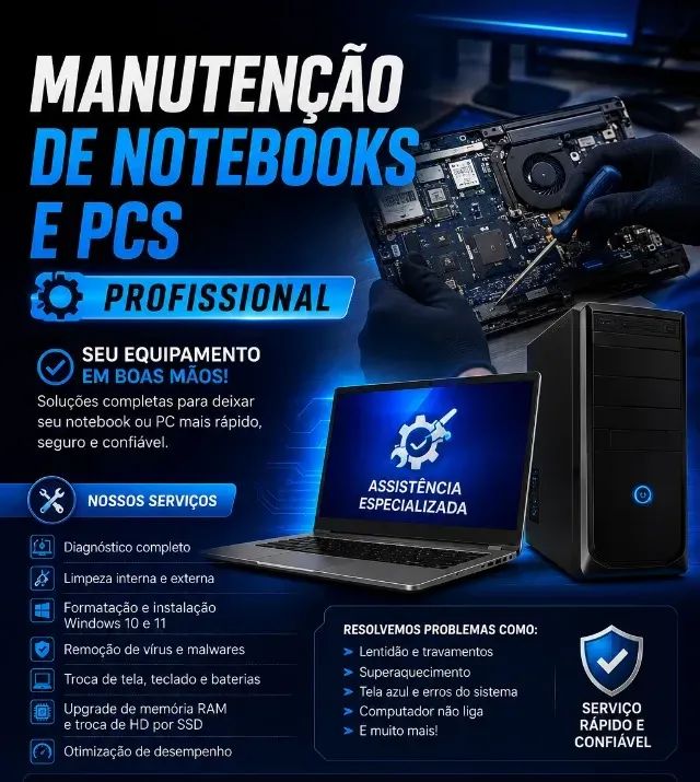 Manutenção em Notebook e Computador