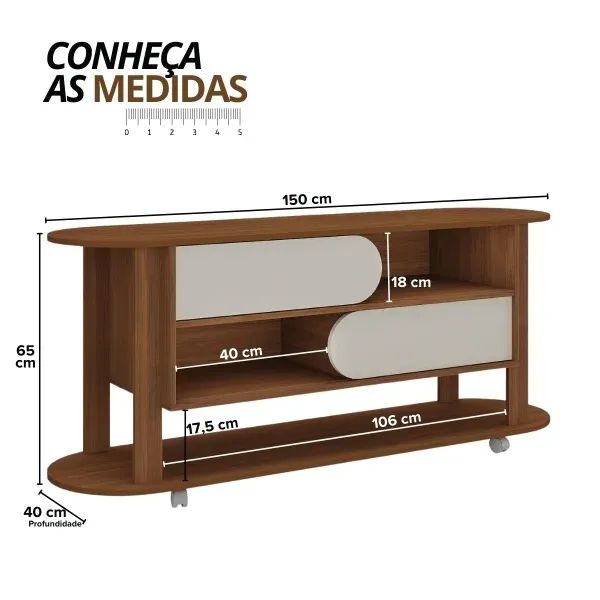 RACK Sofisticado Novo PROMOÇÃO Tv ate 60 Polegadas - Foto 2