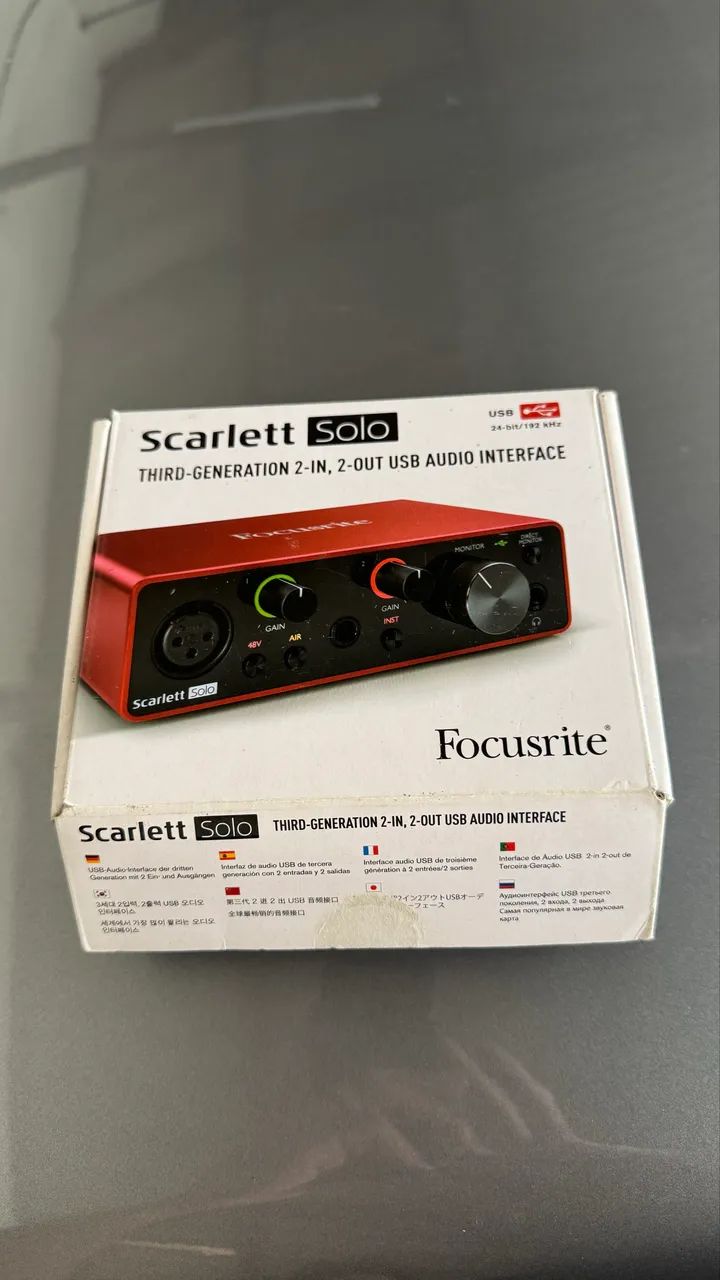 Focusrite solo - Instrumentos musicais - Centro, Petrolina