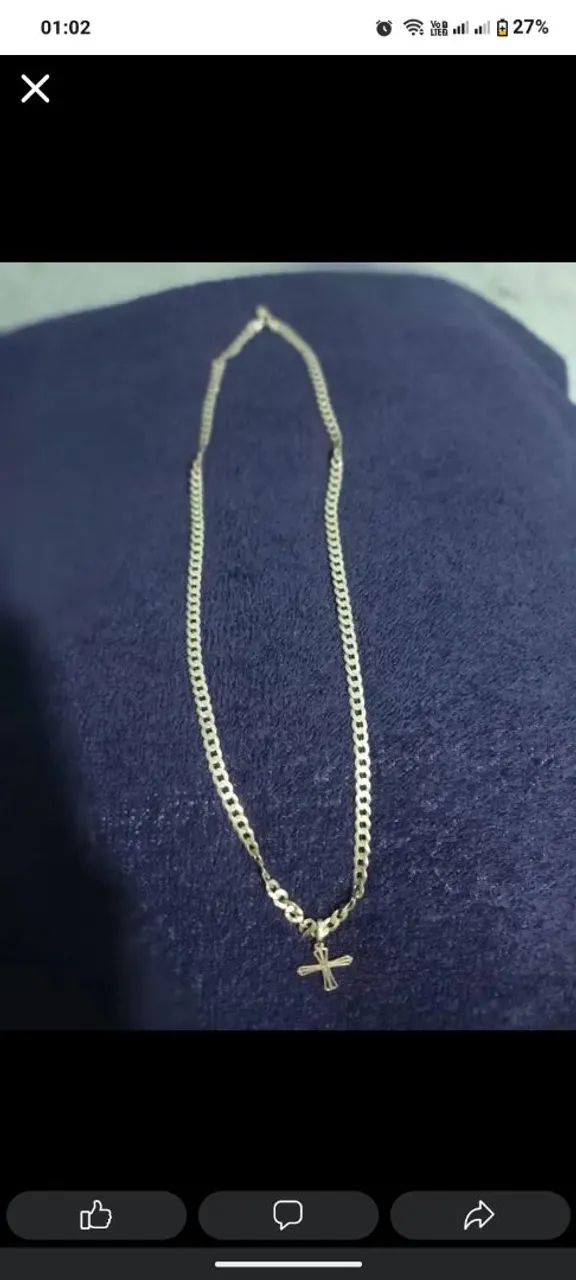 Corrente de prata escama de peixe 