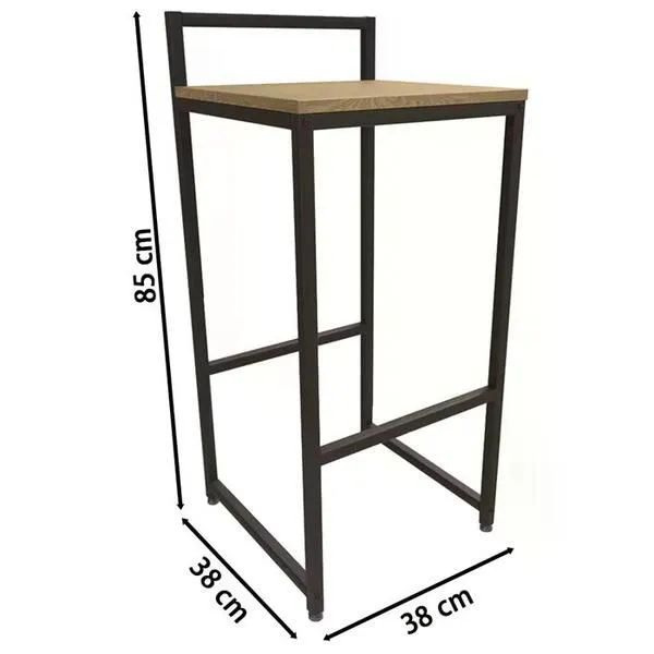 Mesa alta com 2 bancos altos para Cozinha  - Foto 3